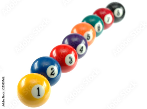 Billiard balls photo