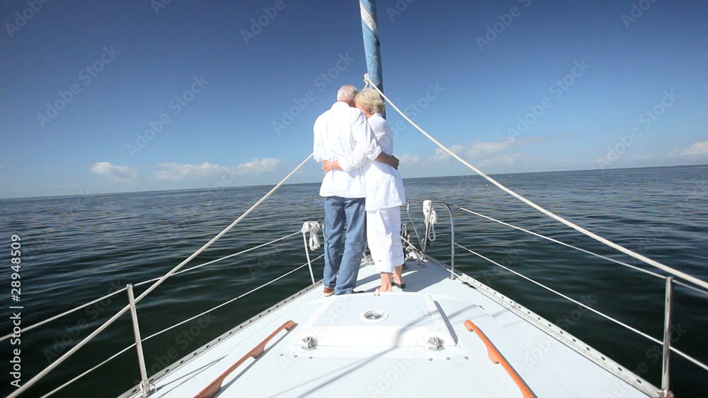 Successful Seniors Aboard their Yacht Successful Seniors Aboard their Yacht