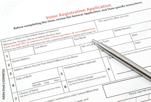Wallpaper Mural Voter Registration Application with Silver Pen Torontodigital.ca