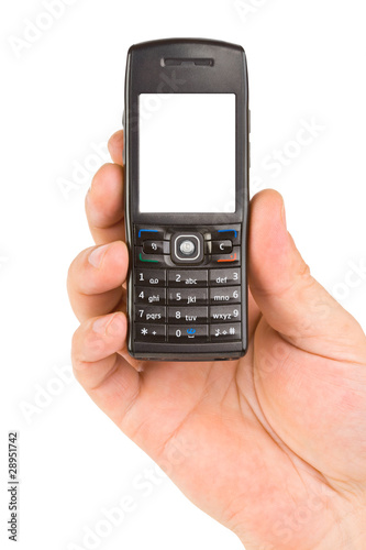 Wallpaper Mural Hand with mobile phone Torontodigital.ca