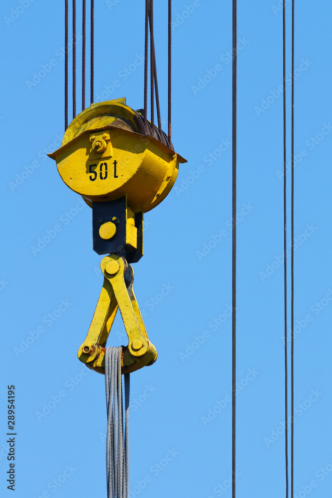 Fototapeta premium crane pulley