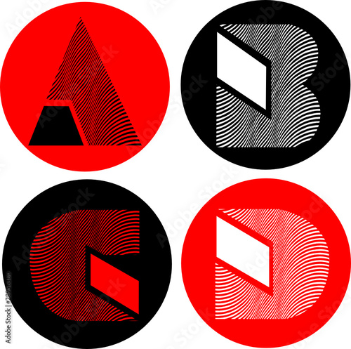 alphabet letters vector