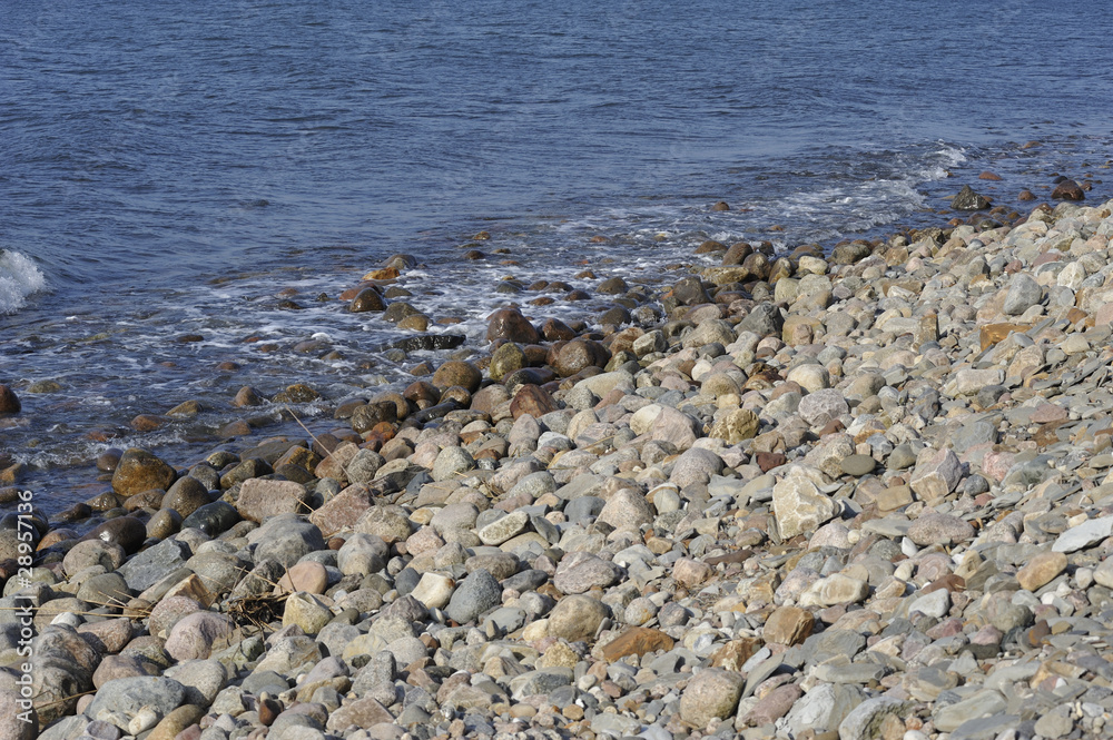 Stony beach along The Baltic Sea Stony beach along The Baltic Sea