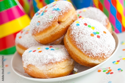 Carnival bismarck doughnuts