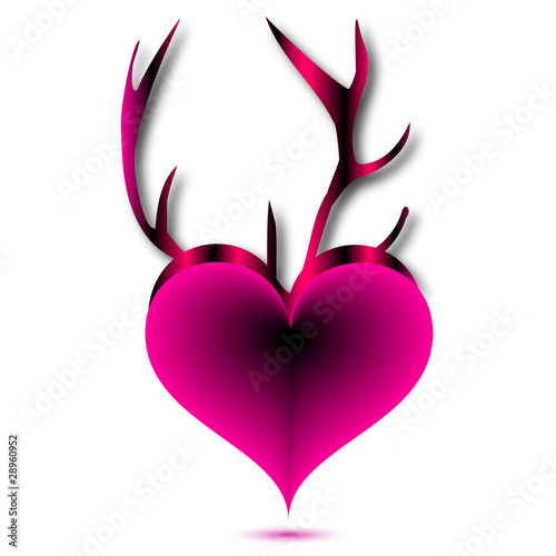 Love horned.Vector