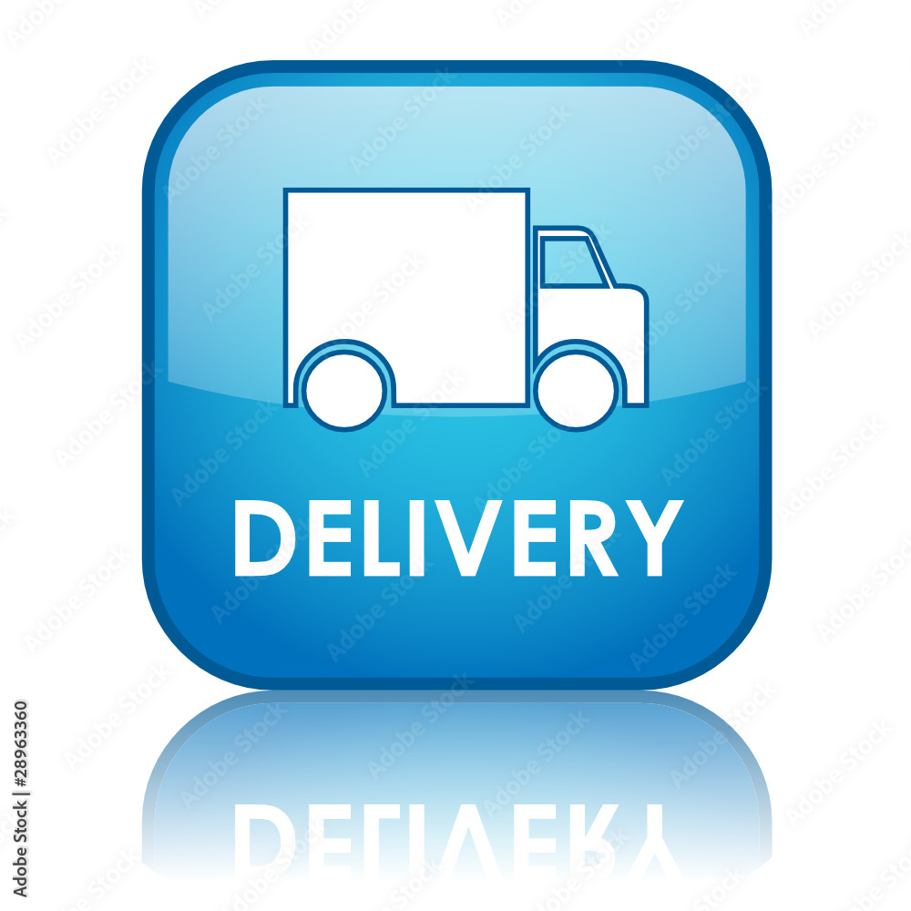 DELIVERY Button (transport service home free express carrier) DELIVERY Button (transport service home free express carrier)