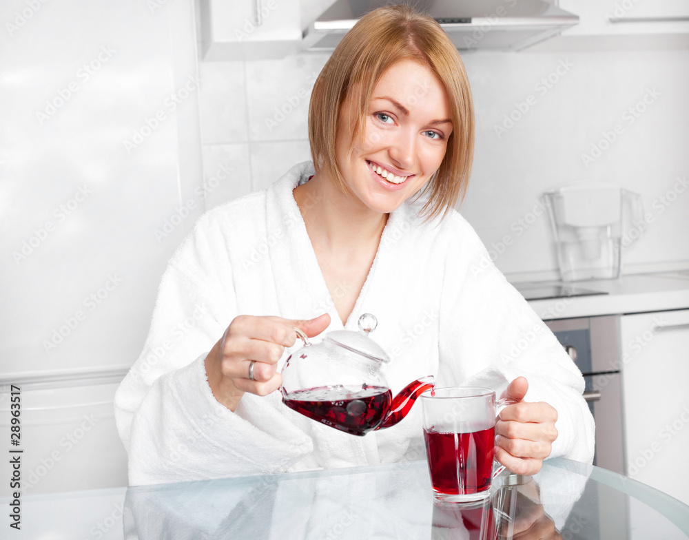 woman drinking tea woman drinking tea