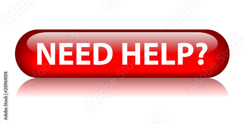 "NEED HELP?" Button (customer service hotline contact call us)