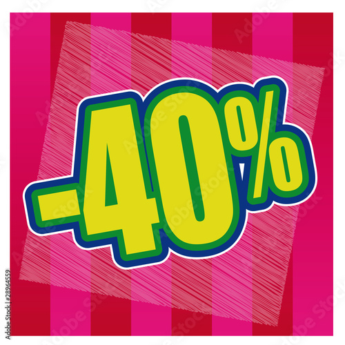Soldes promotions remises prix vente commerce promo 40%