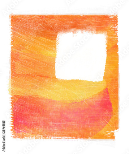 Orange abstract  watercolor background