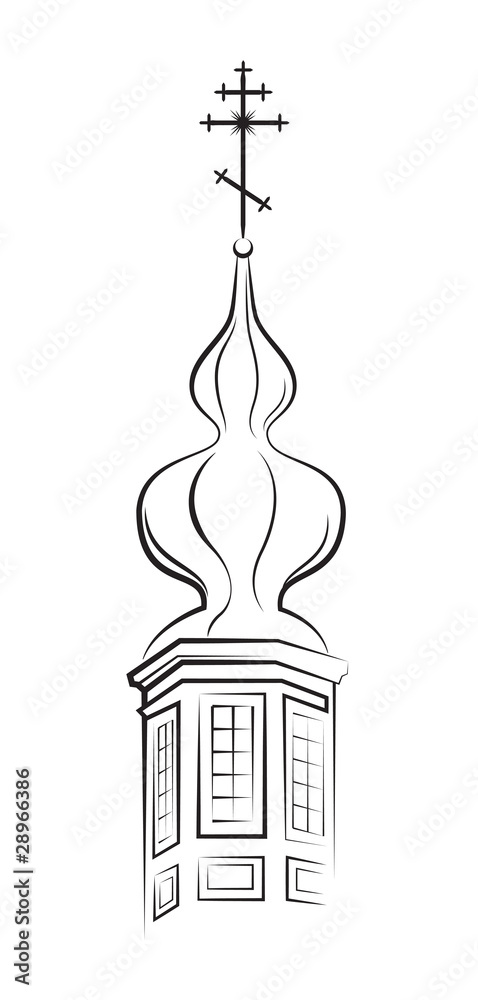 Pear-shaped Dome with Cross