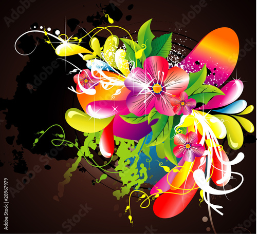 floral vector illustration photo