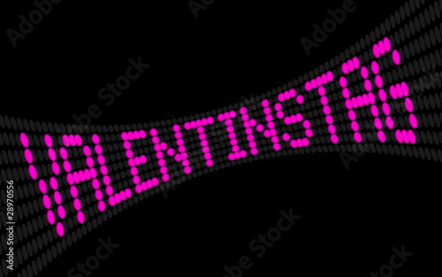 lcd lauftext valentinstag I