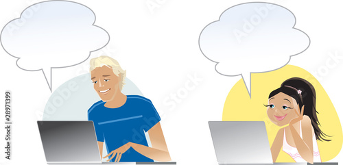 Chatting people