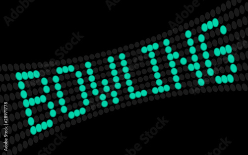lcd lauftext bowling I
