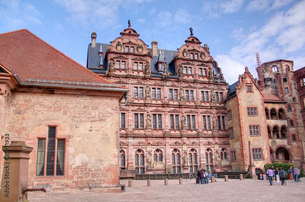 façade d'un chateau allemand