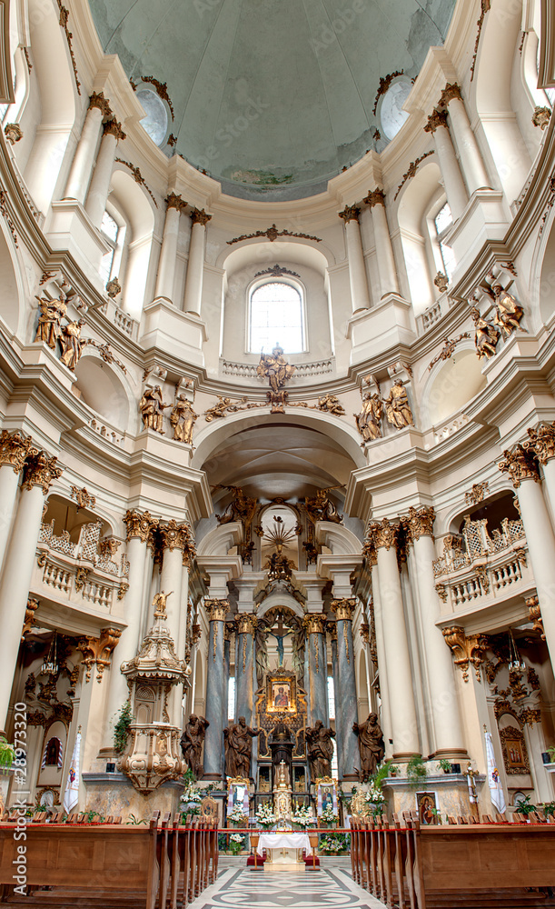 Interior of ancient church