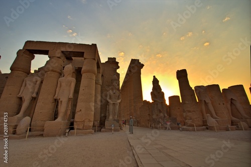 Luxor Temple at sunset. Luxor, Egypt photo