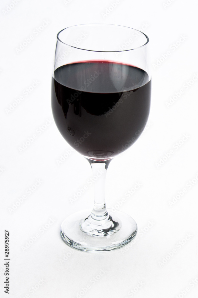 Single glass of red wine on isolating background Single glass of red wine on isolating background