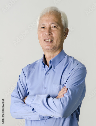 portrait of senior asian businss man