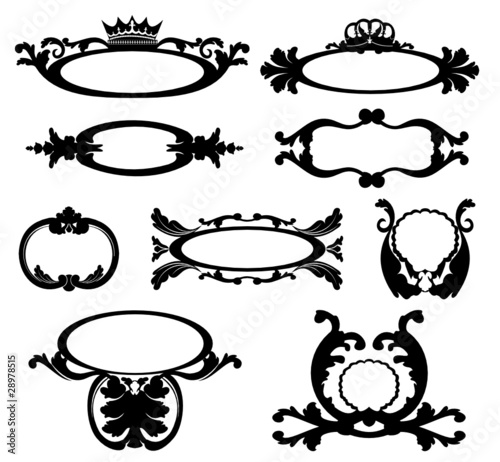 diadème symbole noir, insigne et blason