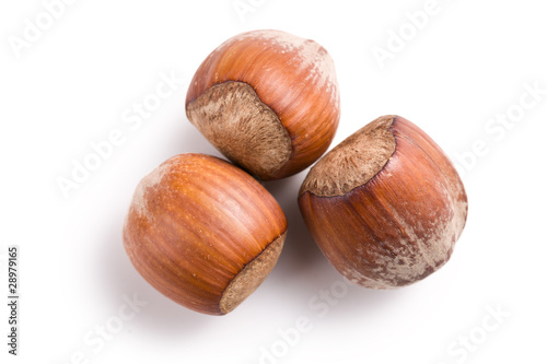 three hazelnuts