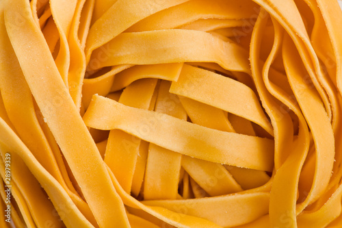 macro shot of pasta tagliatelle