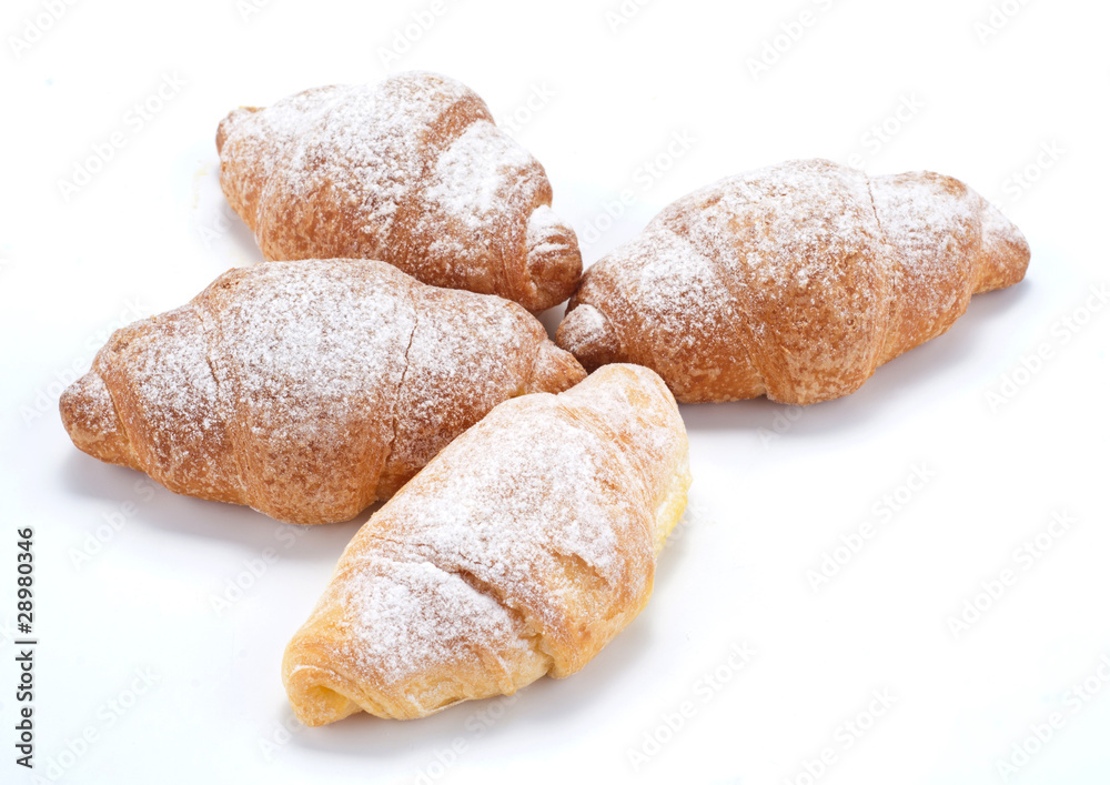 Croissant ripieni alla crema Croissant ripieni alla crema