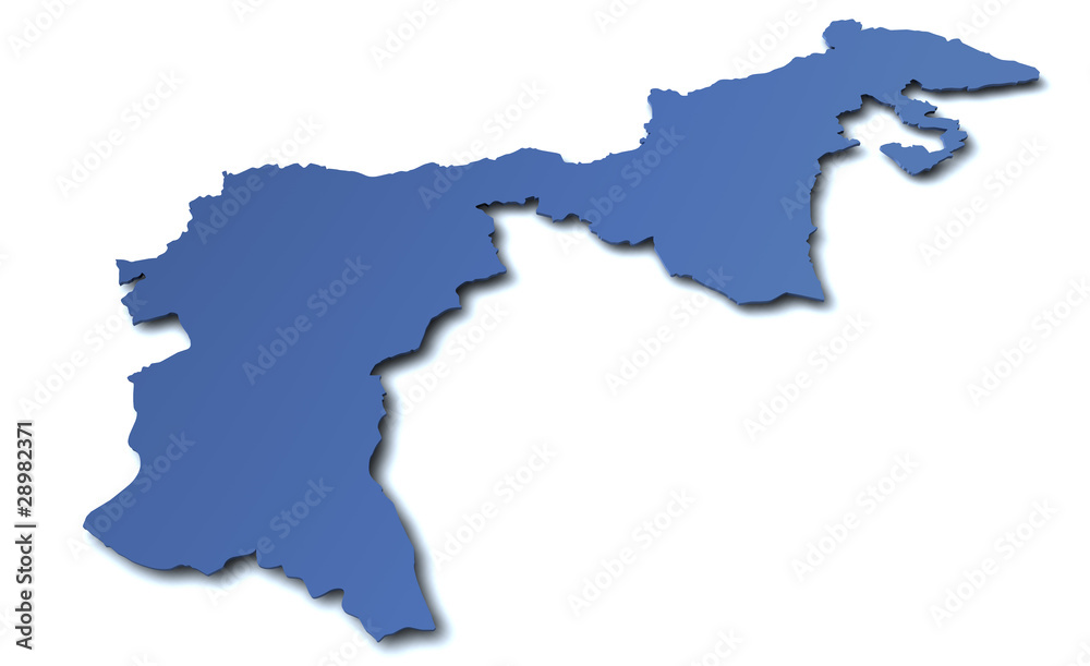 Fototapeta premium Karte des Kanton Appenzell Ausserrhoden