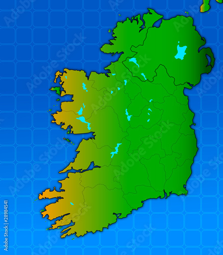 mappa irlanda  irland