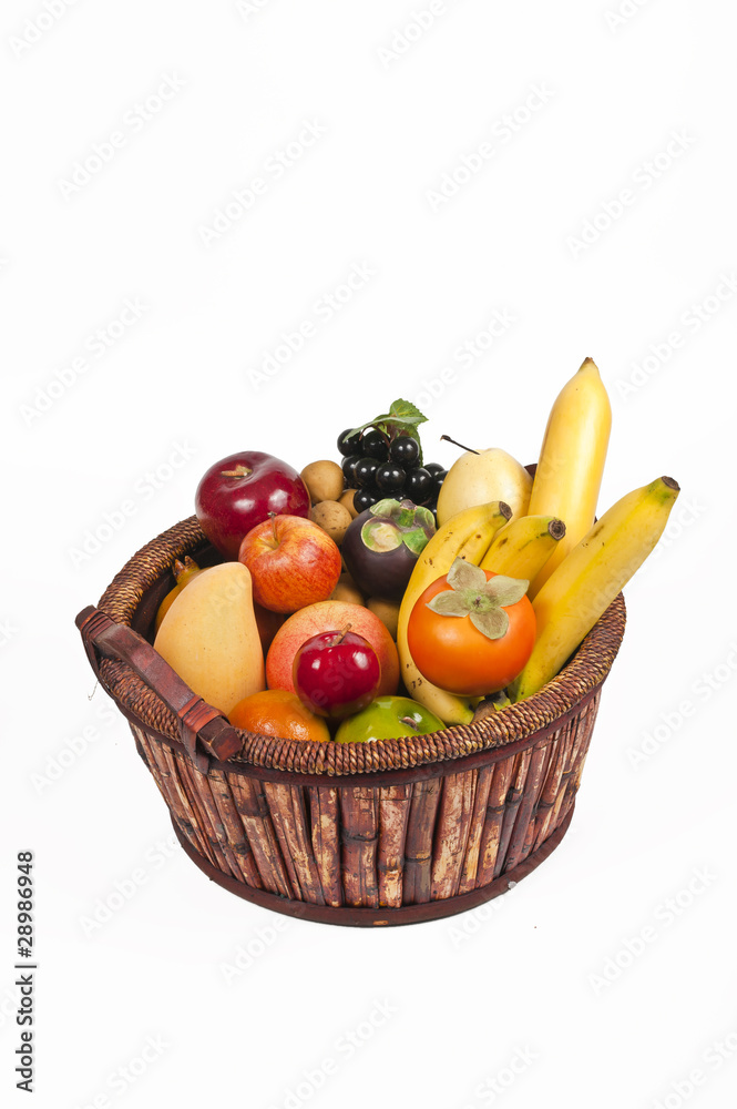 Full basket of fruit Full basket of fruit