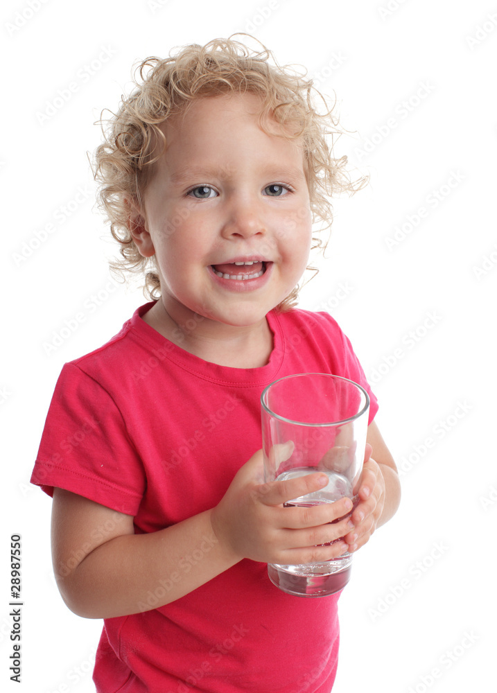 Child with a water glass Child with a water glass