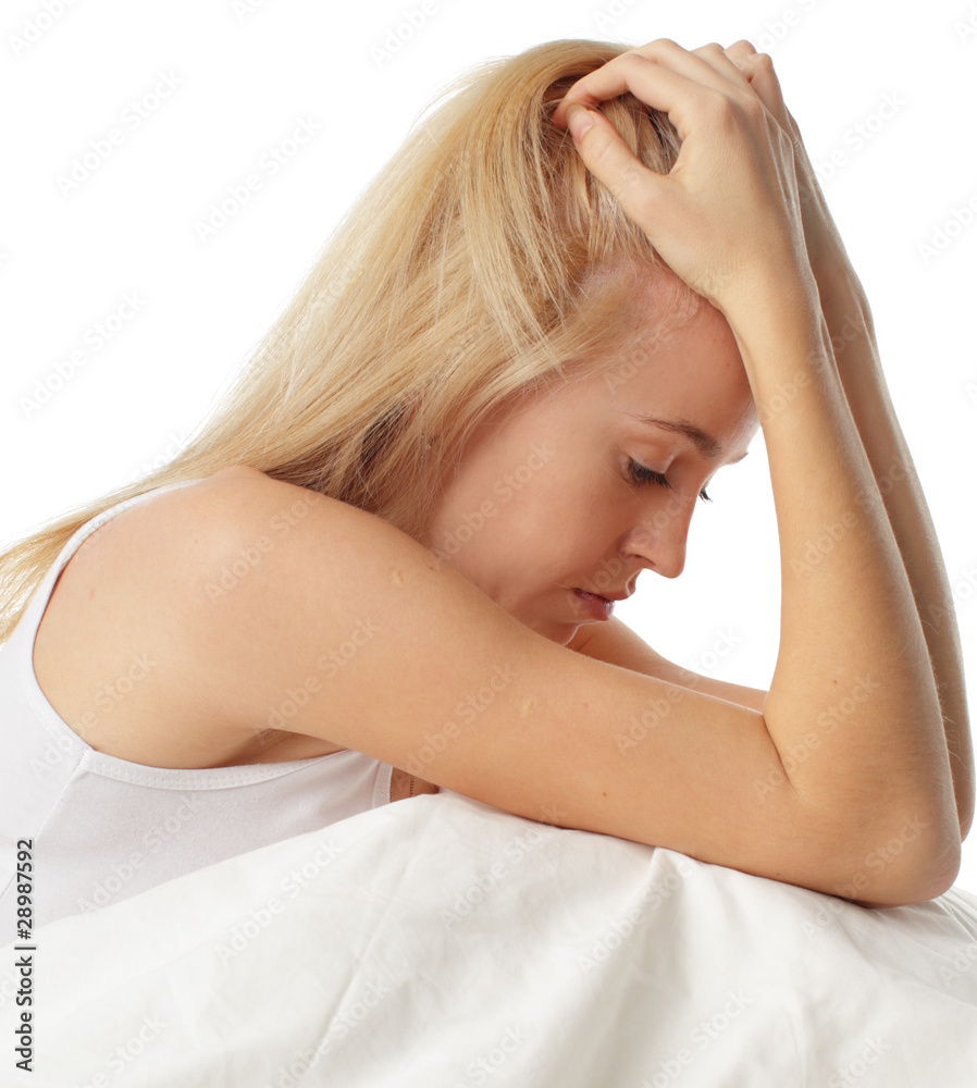 Worried young woman Worried young woman