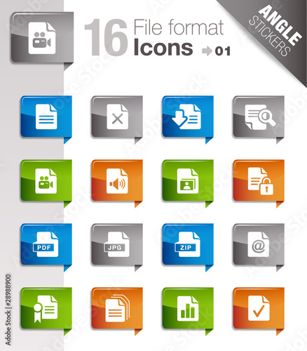 Angle Stickers - File format icons 01