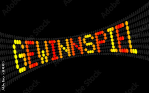 led laufschrift gewinnspiel I