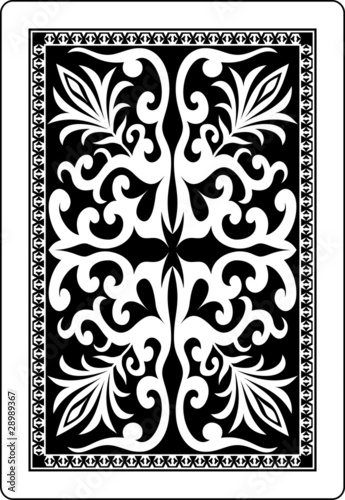 playing card back side 62x90 mm