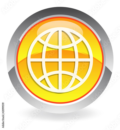 yellow globe button