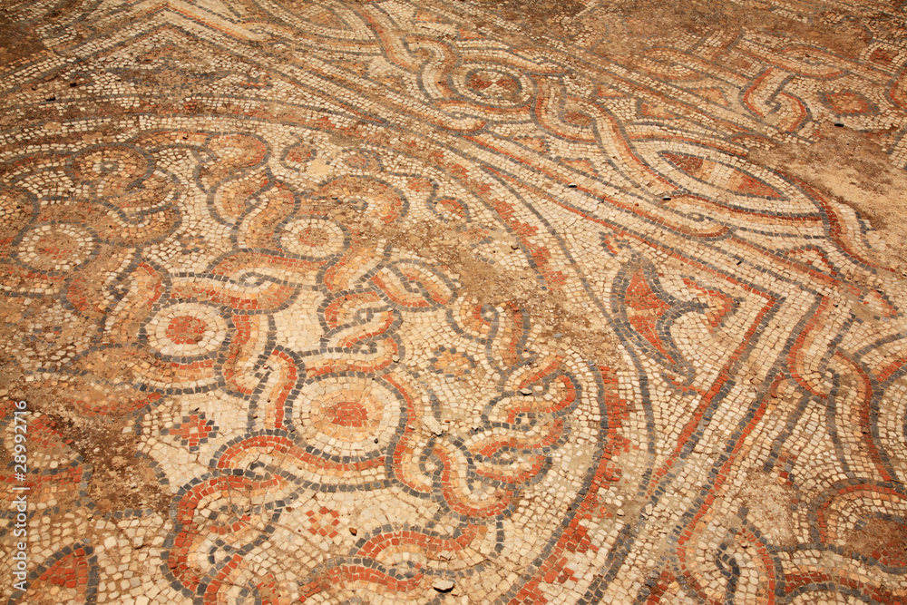 Obraz premium Mosiac tiles on the floor Ephesus