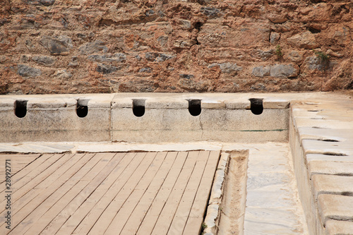 Fotografie Latrines at Ephesus