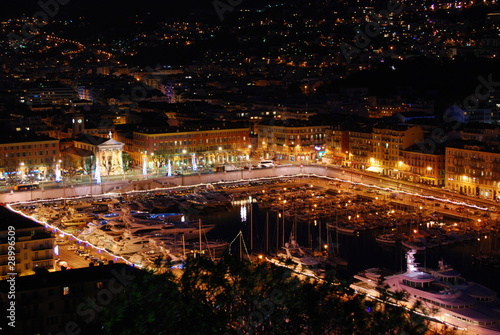 port de nice by night