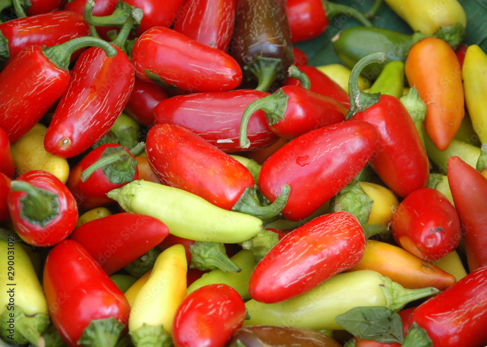 Peppers in a basket