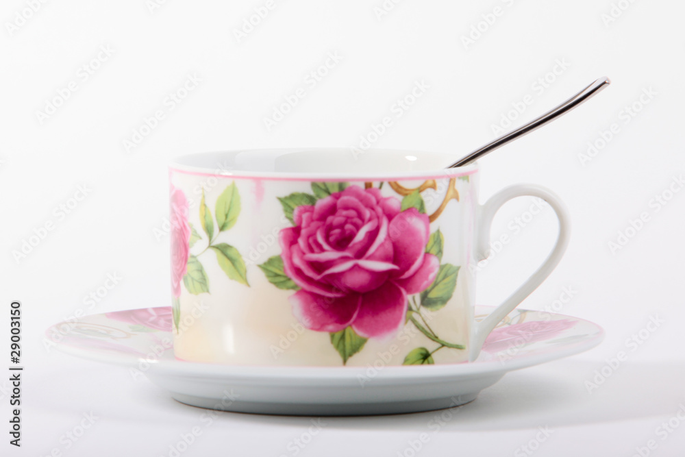 mug isolated rose