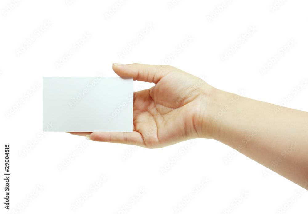 Fototapeta premium Card in hand