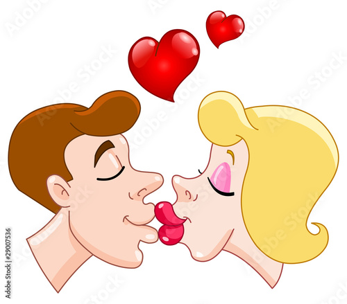 Kissing couple