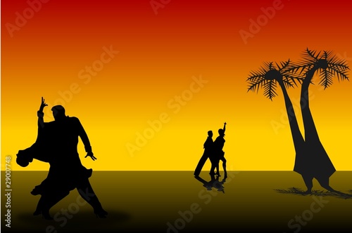 Caribbean Dance background