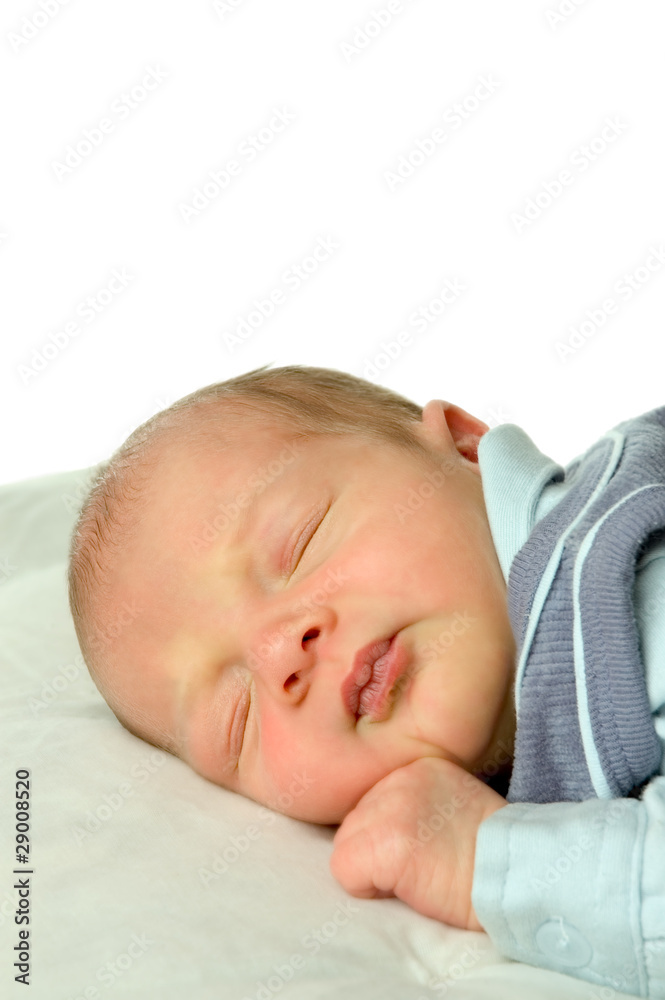Schlafendes Baby Stock-Foto | Adobe Stock