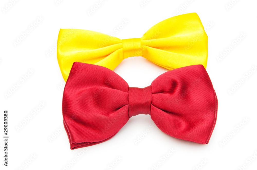 Red bow tie isolated on the white Red bow tie isolated on the white