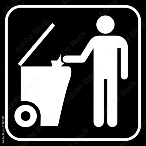 Recycling symbol, vector