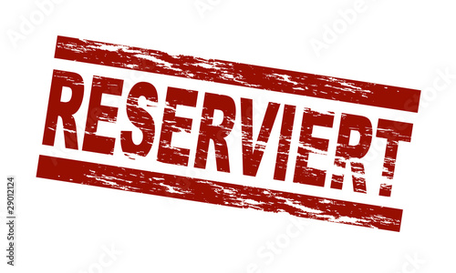 Reserviert / vektor