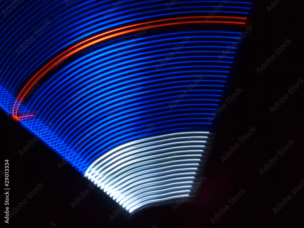 Naklejka premium Linien aus Licht
